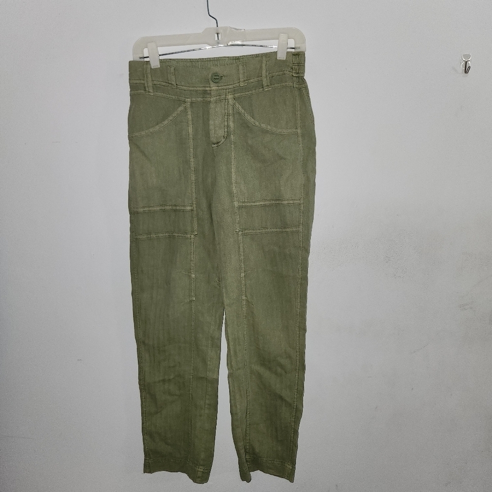 Free People Big Hit Linen Cotton Slouch Pants - Picture 9 of 13